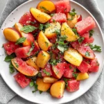 Easy Summer Peach Watermelon Salad