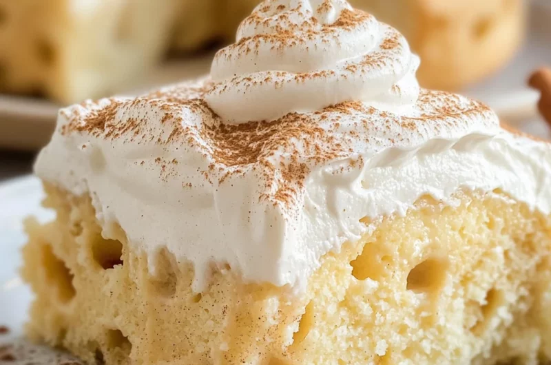 Eggnog Poke Cake