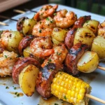 Grilled Seafood Skewers are the pinnacle of summer