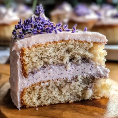 Heavenly London Fog Cake with Earl Grey and Lavender Twist