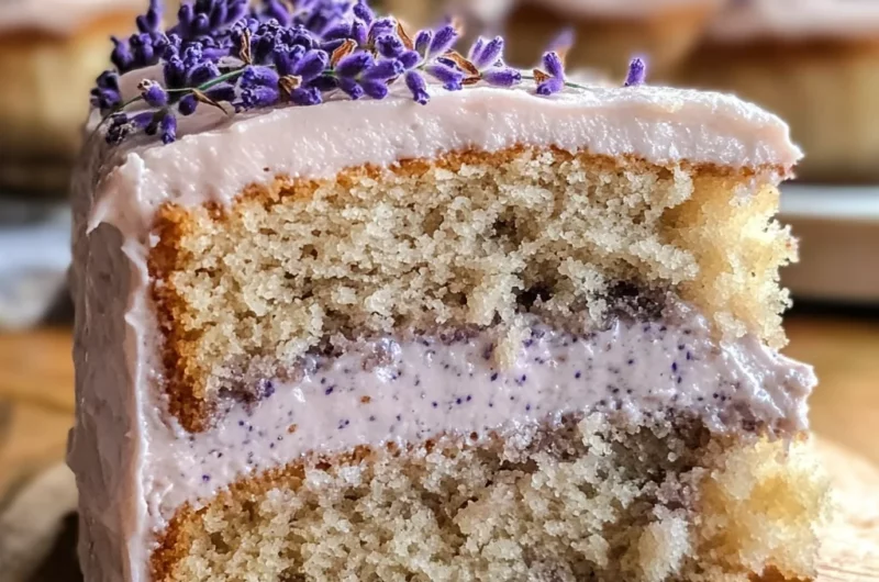 Heavenly London Fog Cake with Earl Grey and Lavender Twist