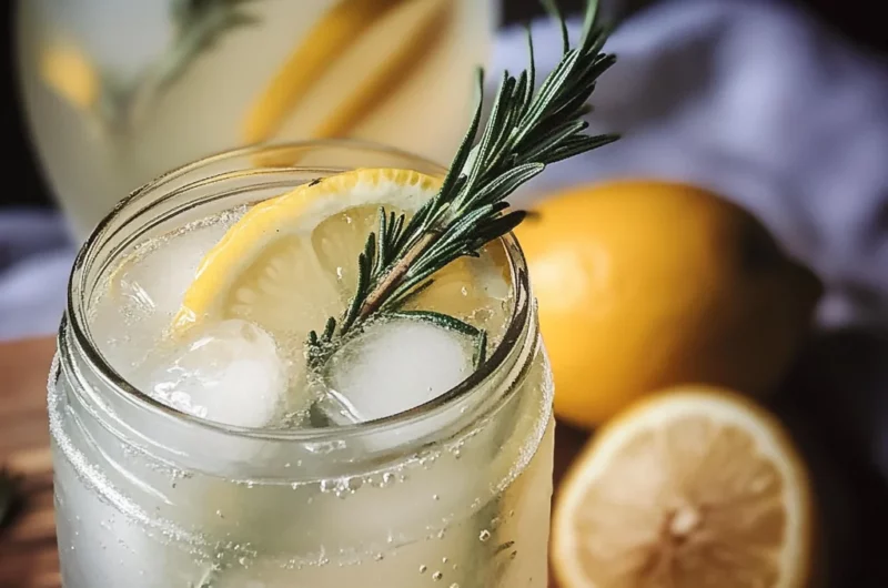 Mint and Rosemary Lemonade with Vanilla