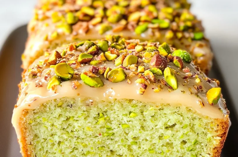 Moist Pistachio Pudding Bread – A Sweet Simple Delight