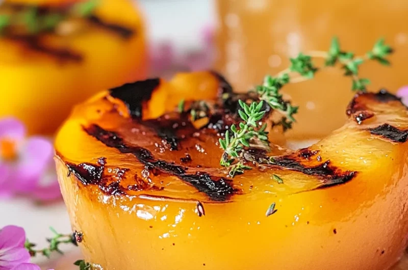 Mouthwatering Smoked Peach Maple Bourbon Smash