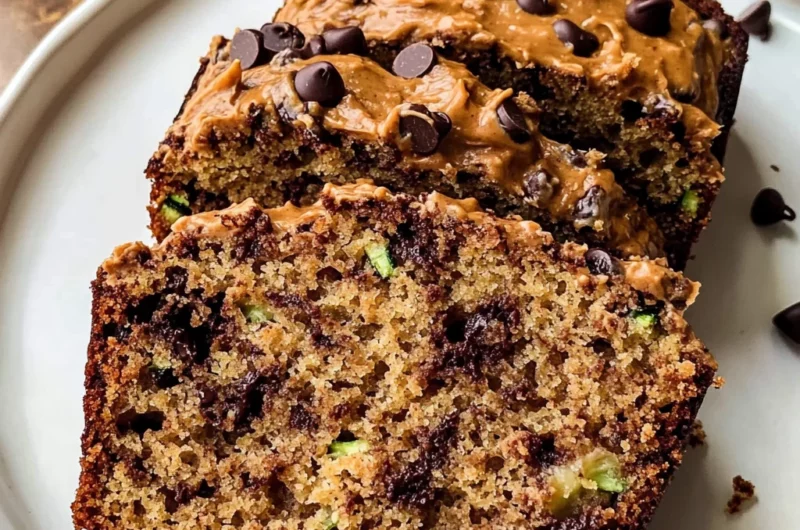 Peanut Butter Chocolate Chip Zucchini Bread