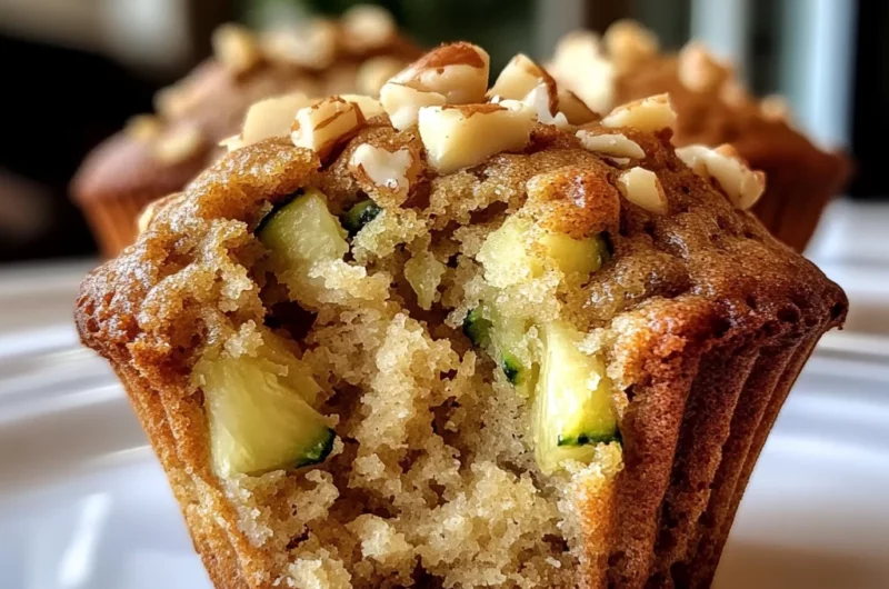 Pineapple Walnut Zucchini Muffins