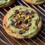 Pistachio Cream Chocolate Chip Cookies