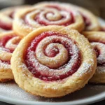 Raspberry Swirl Cookies