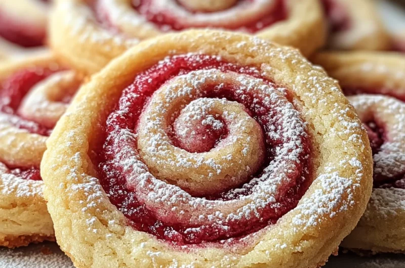 Raspberry Swirl Cookies