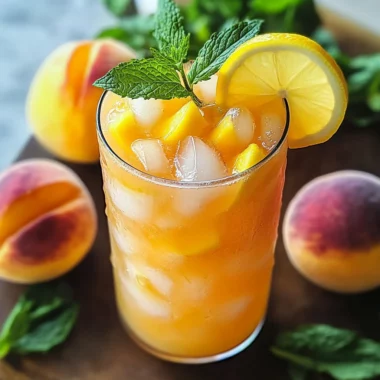 Refreshing Peach Lemonade