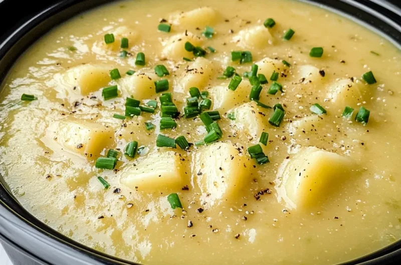 Slow Cooker Potato Leek Soup Recipe