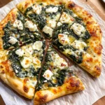 Spinach Pizza, seriously good!