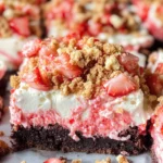 Strawberry Shortcake Brownies