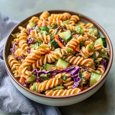 Tasty High Protein Asian Pasta Salad