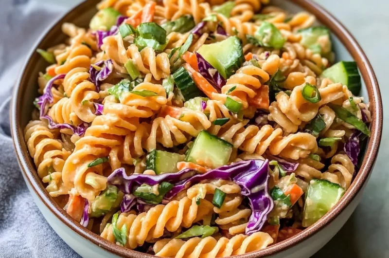 Tasty High Protein Asian Pasta Salad