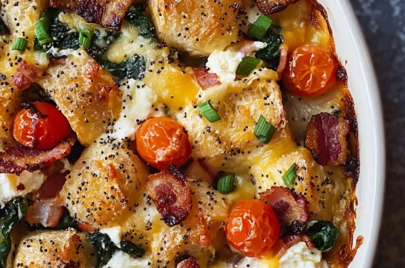 The Best Everything Bagel Casserole