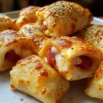 Air Fryer Cheesy Pepperoni Pizza Rolls