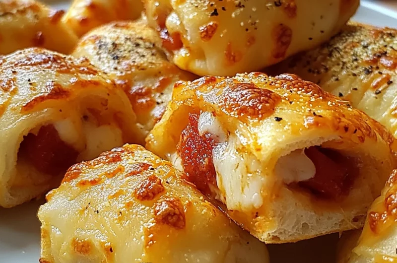 Air Fryer Cheesy Pepperoni Pizza Rolls
