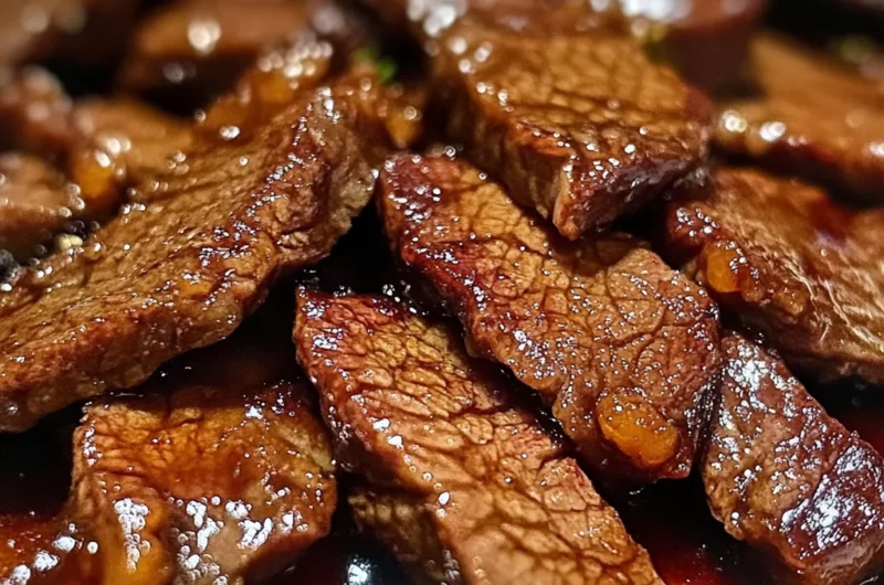 Air Fryer Honey Glazed Steak Strips
