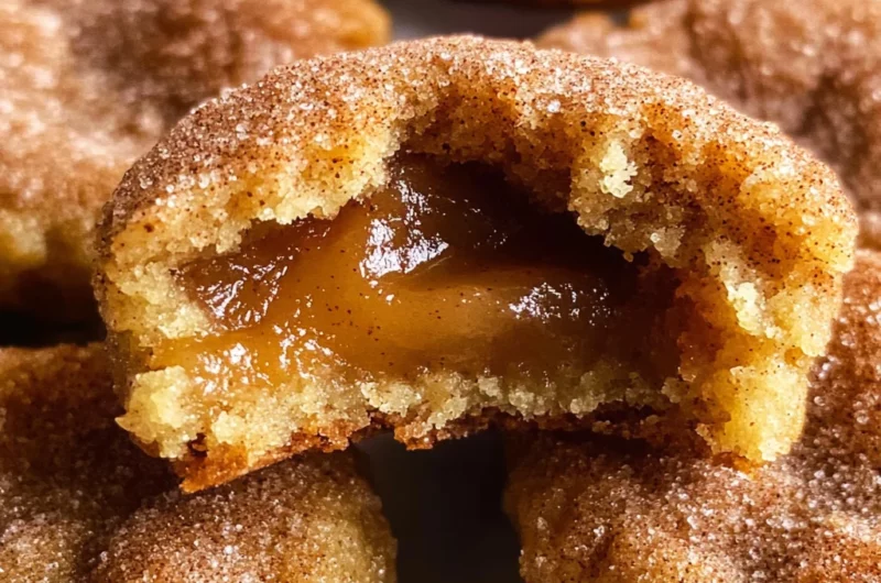 Apple Butter Snickerdoodle Cookies