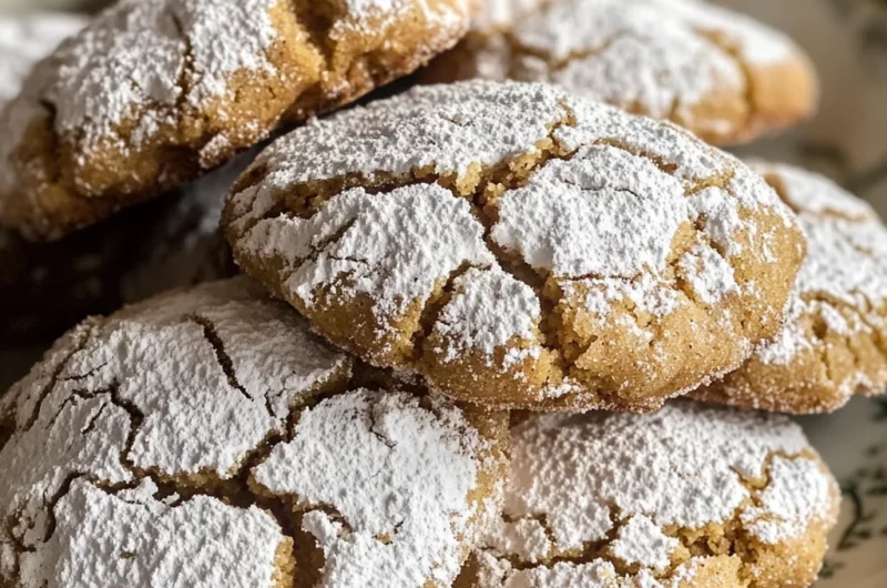 Apple Cider Crinkle Cookies