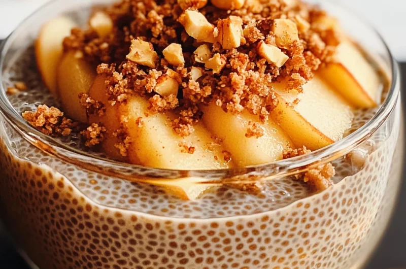 Apple Crumble Chia Pudding