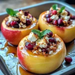 Baked Apples with Feta, Honey, and Cranberries: A Sweet and Savory Delight