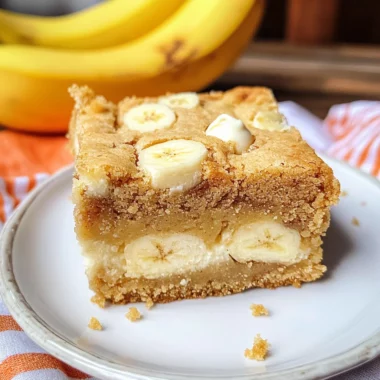 Banana Blondies