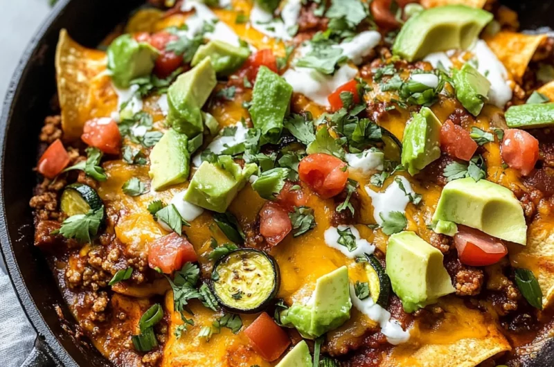 Beef Skillet Enchiladas