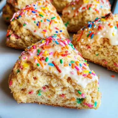 Birthday Cake Scones