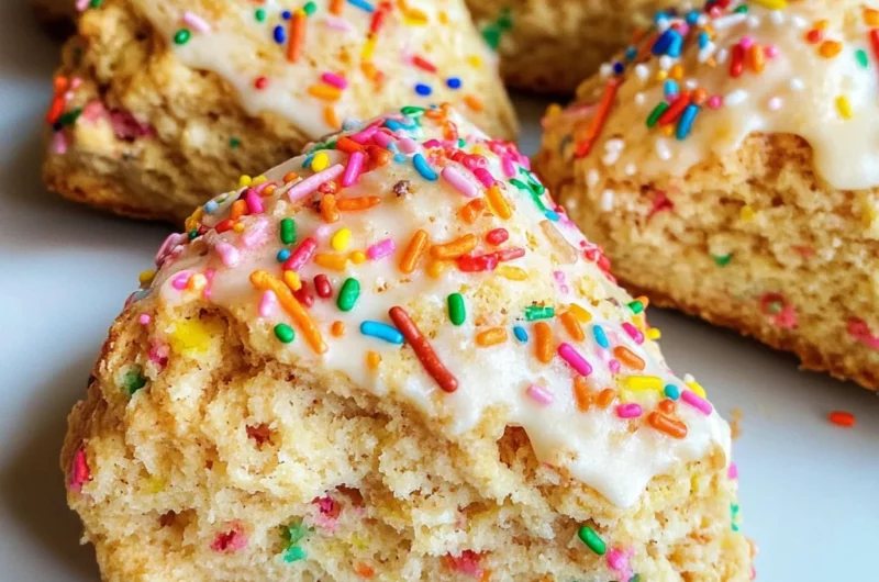 Birthday Cake Scones