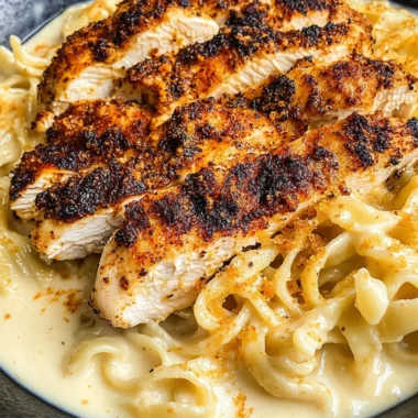 Blackened Cajun Chicken Alfredo