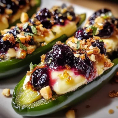 Blueberry Brie Jalapeño Poppers