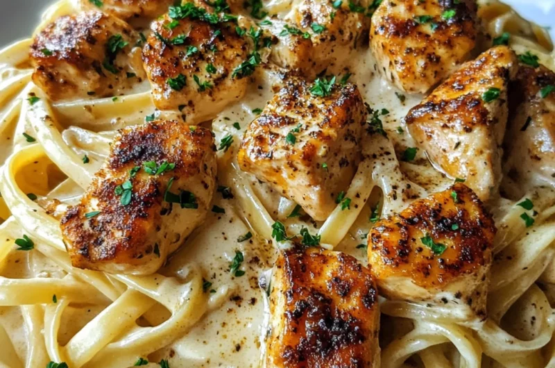 Bold Cajun Honey Butter Chicken Alfredo