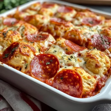 Bubble Up Biscuit Pizza Casserole