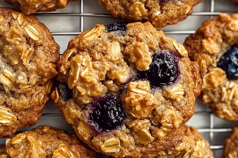 Chewy Blueberry Oatmeal Cookies