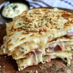 Chicken Cordon Bleu Quesadillas