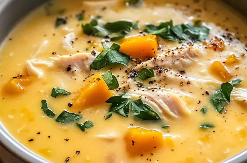 Creamy Chicken Butternut Squash Soup Recipe