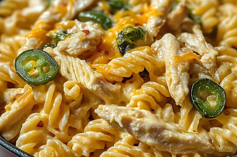 Creamy Jalapeño Popper Chicken Pasta