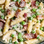 Creamy Pea and Bacon Pasta Salad