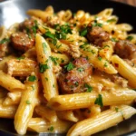 Creamy Sweet Chili Honey Garlic Sausage Pasta