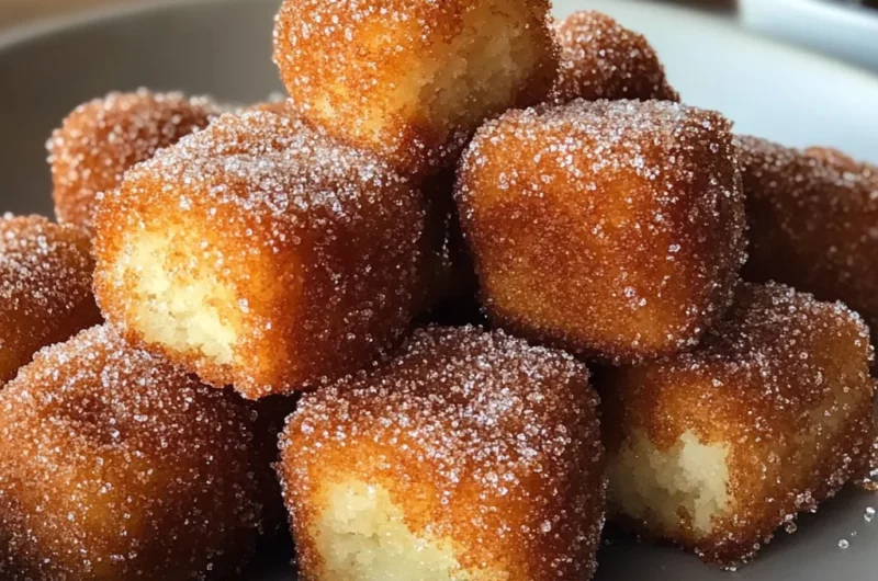Crispy Angel Cake Churro Bites
