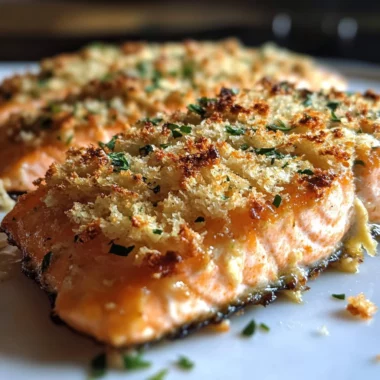 Crispy Parmesan Crusted Baked Salmon: 1 amazing dish