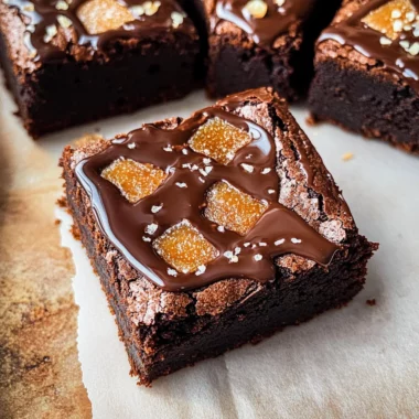 Decadent Spiced Gingerbread Brownies
