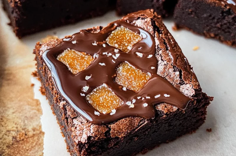 Decadent Spiced Gingerbread Brownies