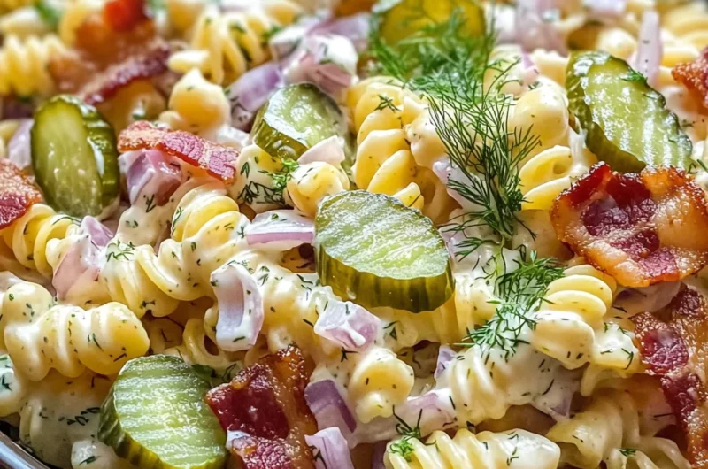 Dill Pickle Bacon Pasta Salad That Will Wow Your Taste Buds