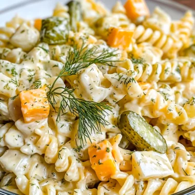 Dill Pickle Pasta Salad