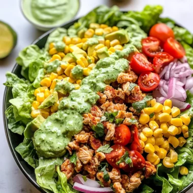 Easy Cilantro Lime Chicken Taco Salad