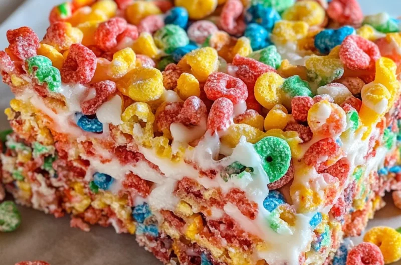 Fruity Pebbles Rice Krispie Treats