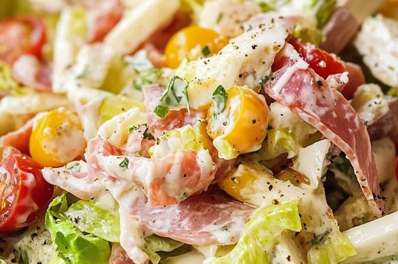 Italian Grinder Salad (Chopped Sub Salad)